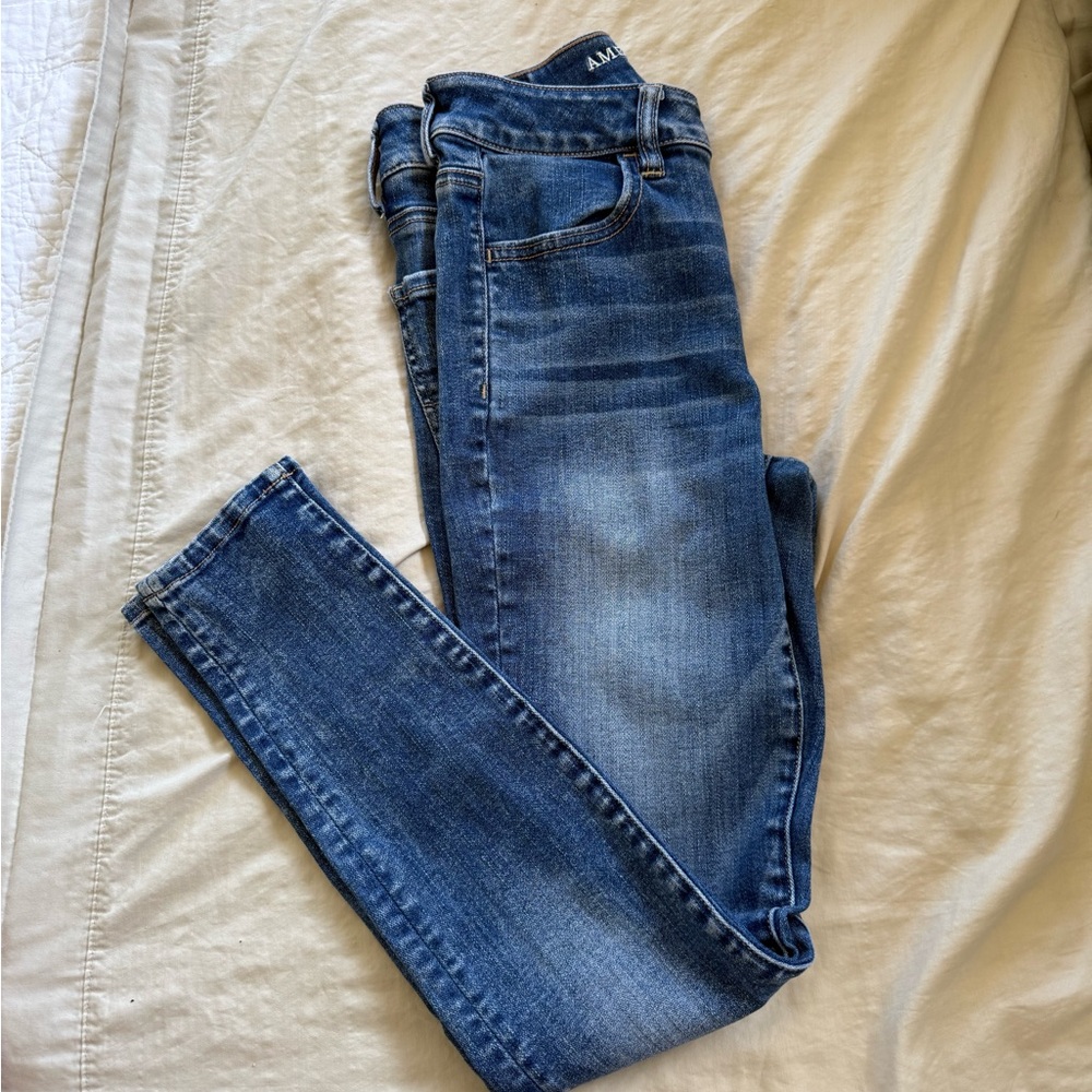 American Eagle Outfitters Dark Blue Skinny Jeans